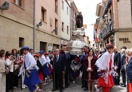 Procesión del Santo celebrada el pasado lunes 12 de mayo en Santo Domingo.