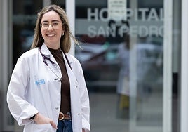 Victoria Gil Arrondo, ayer en el Hospital San Pedro.