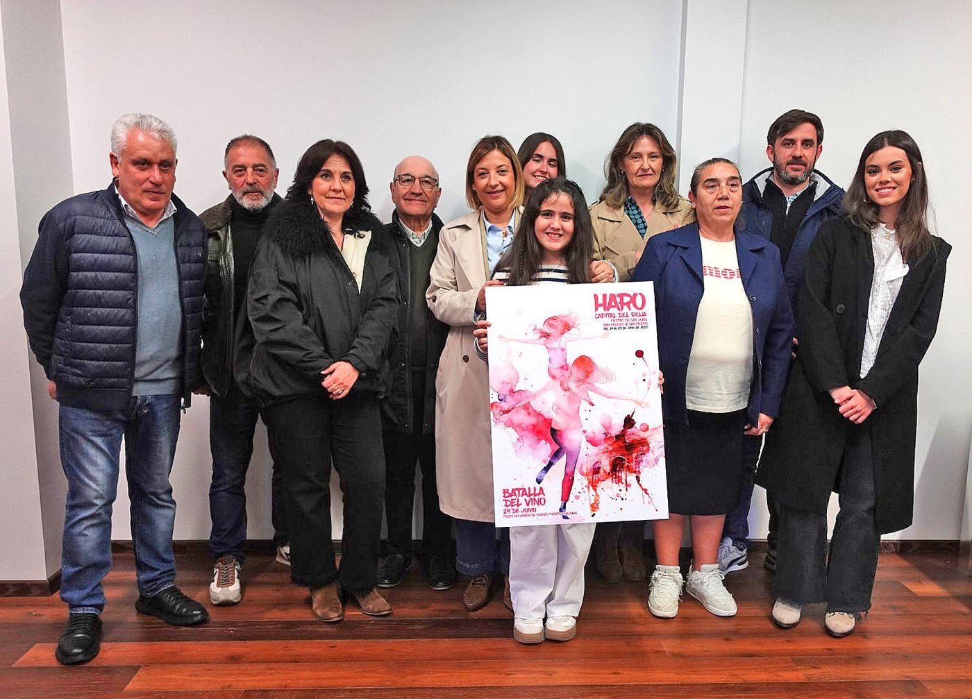 Jurado seleccionador. Presentación del cartel ganador el pasado 9 de mayo en el palacio de Bendaña.