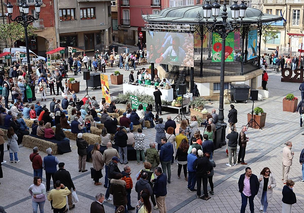 La inauguración del Mercado Agrícola y Gastronómico.