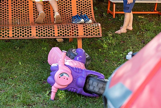 Foto de archivo de unos niños jugando.