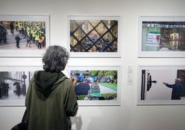 Detalle de la exposición 'Reporteros Gráficos 2024', en el Museo de La Rioja.