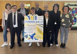 Presentación de la nueva edición de 'Primavera Down', que se celebrará este sábado en el parque San Adrián de Logroño.