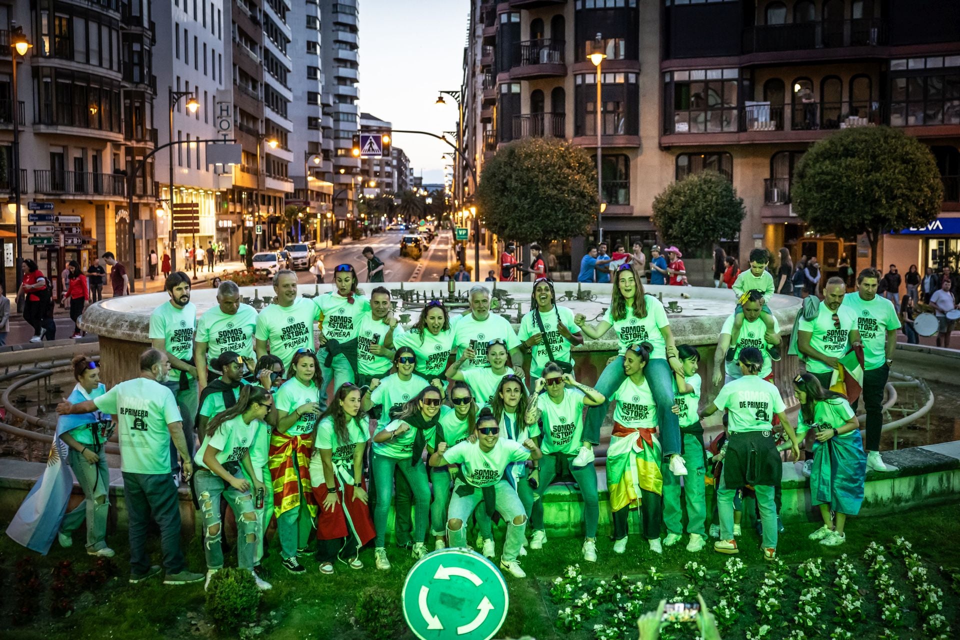 Así celebró el Dux su ascenso en la Fuente Murrieta