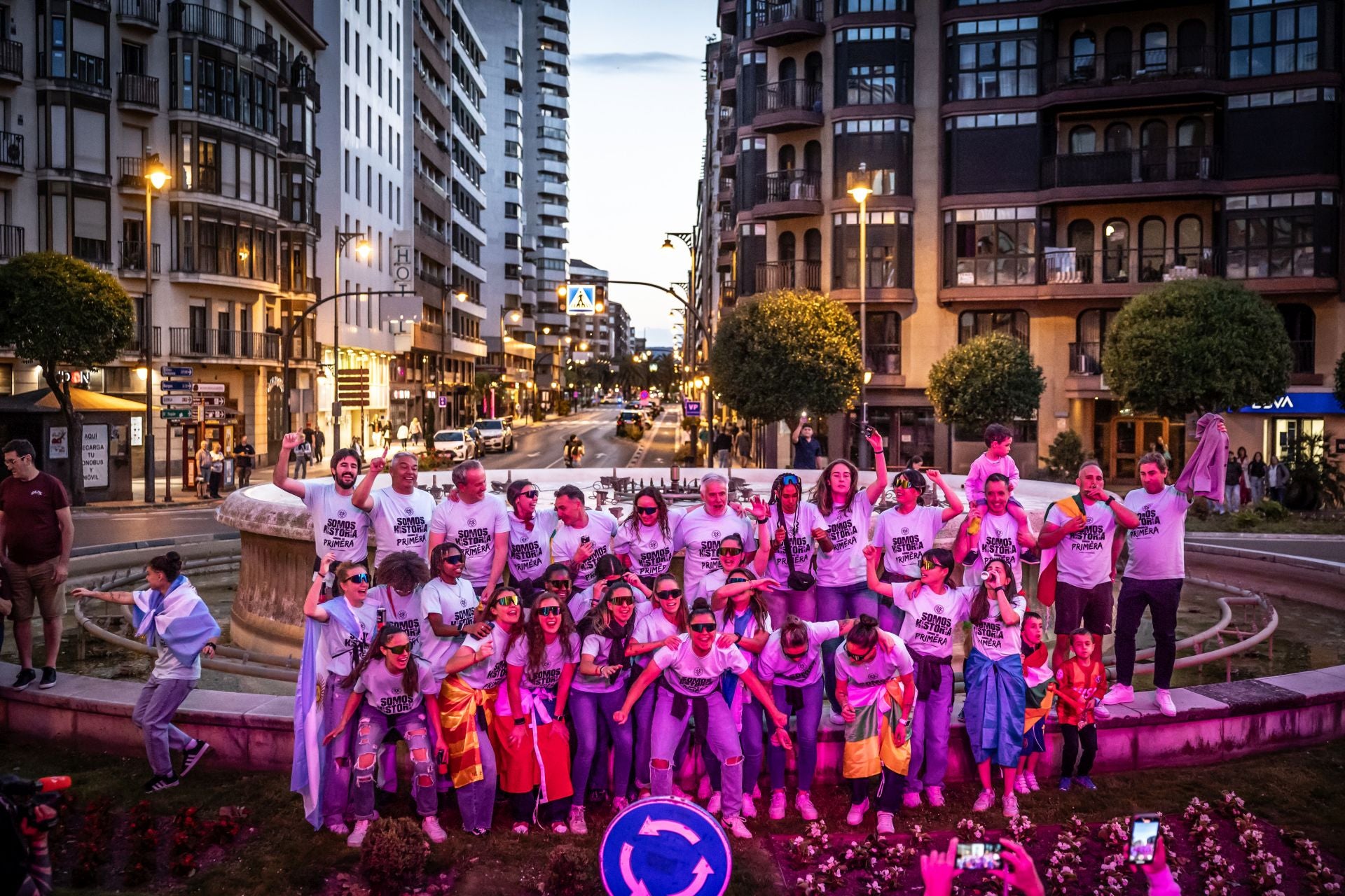 Así celebró el Dux su ascenso en la Fuente Murrieta