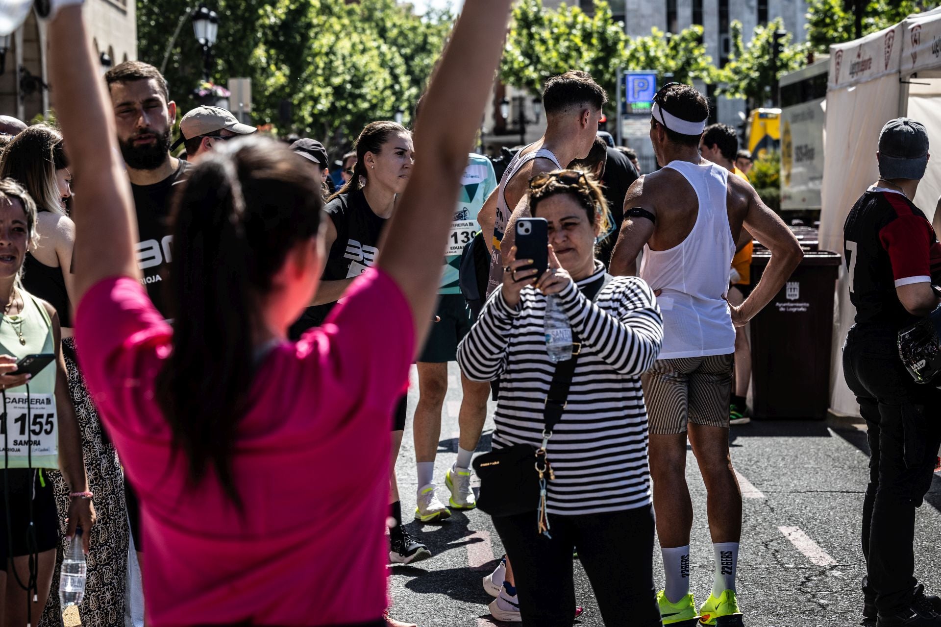 Muy buen ambiente durante la carrera en Logroño