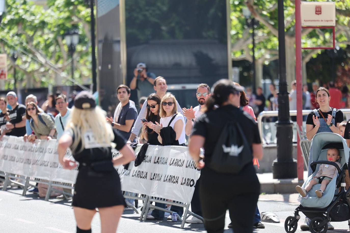 Muy buen ambiente durante la carrera en Logroño