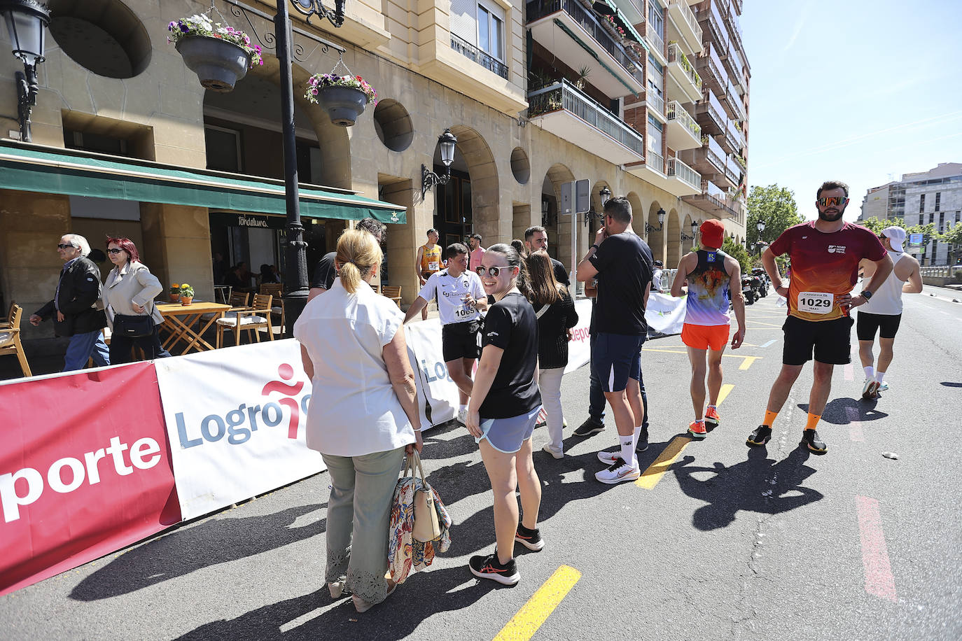 Muy buen ambiente durante la carrera en Logroño