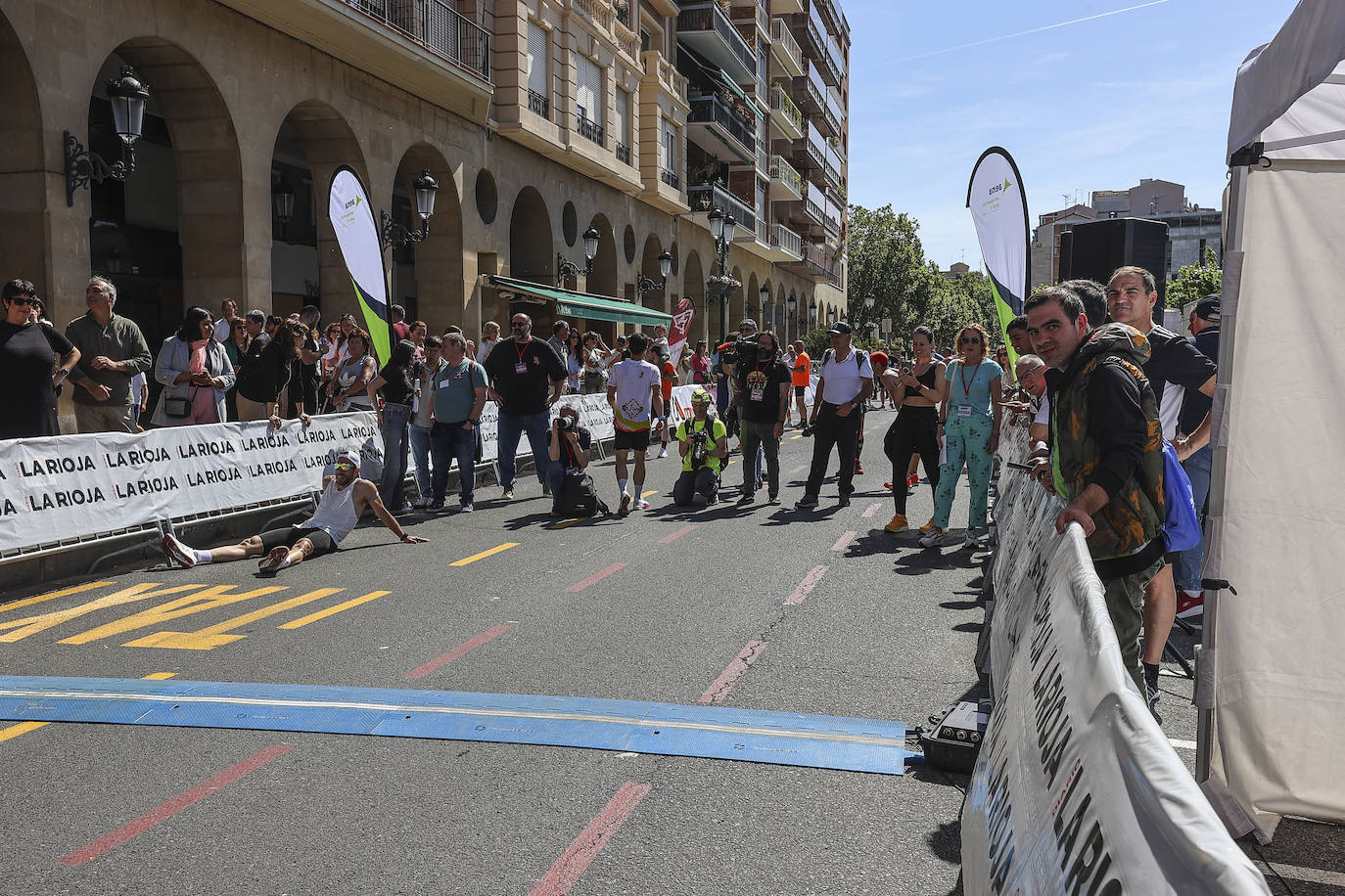 Muy buen ambiente durante la carrera en Logroño