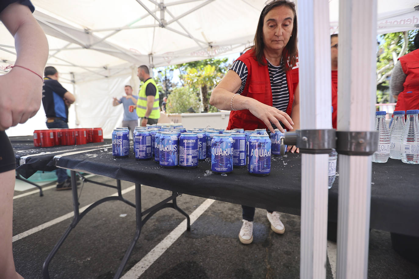 Muy buen ambiente durante la carrera en Logroño