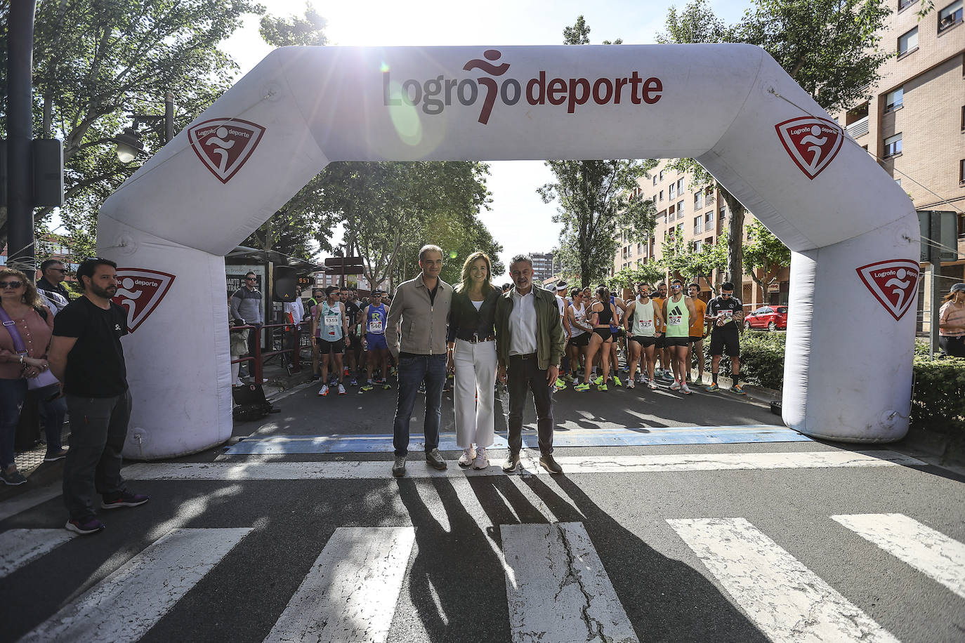 Muy buen ambiente durante la carrera en Logroño