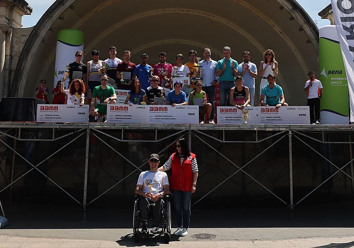 Todos los premiados, en la Concha de El Espolón.