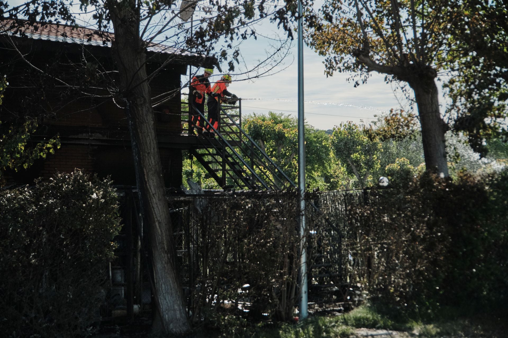 Las imágenes del incendio del camping de Navarrete