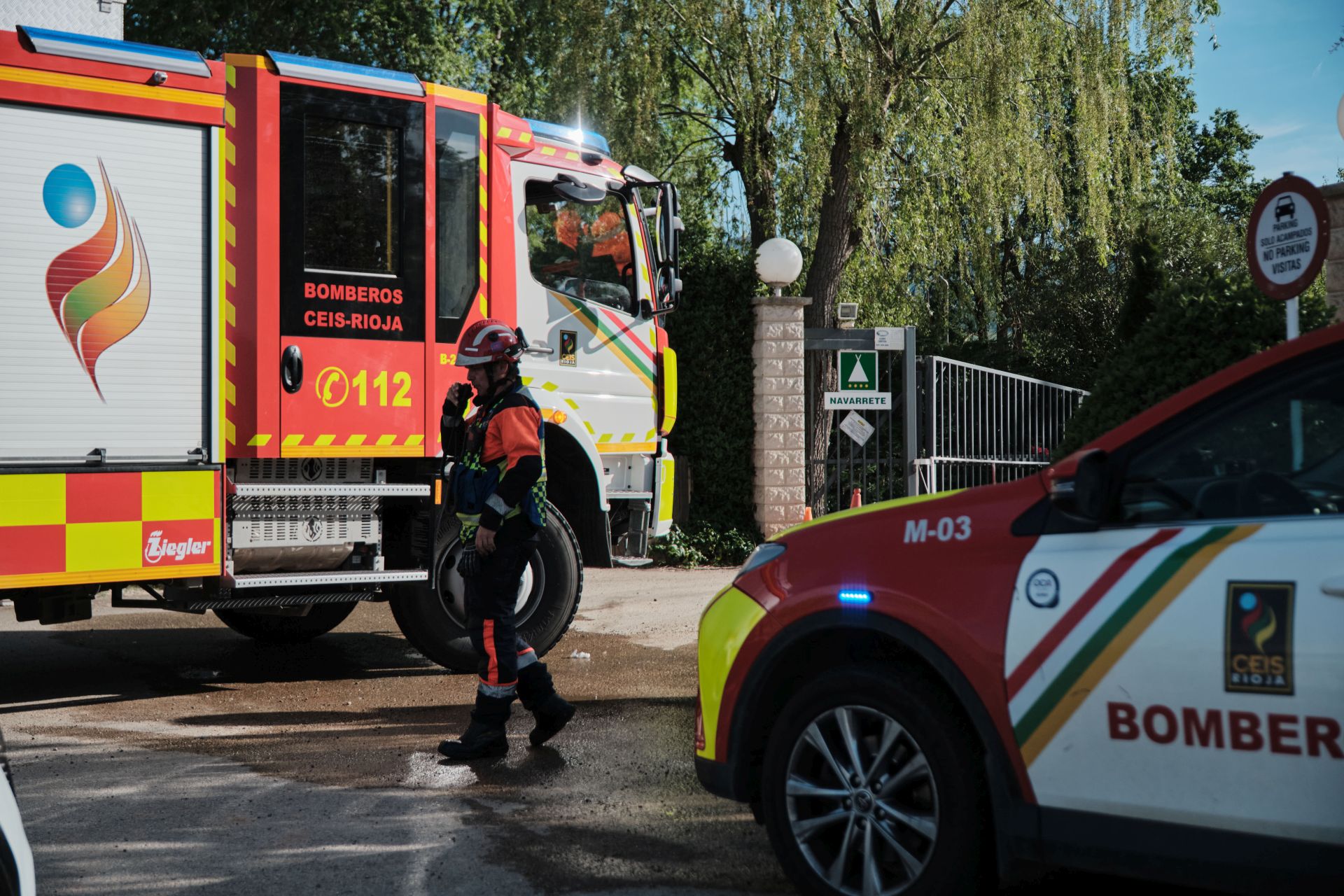 Las imágenes del incendio del camping de Navarrete