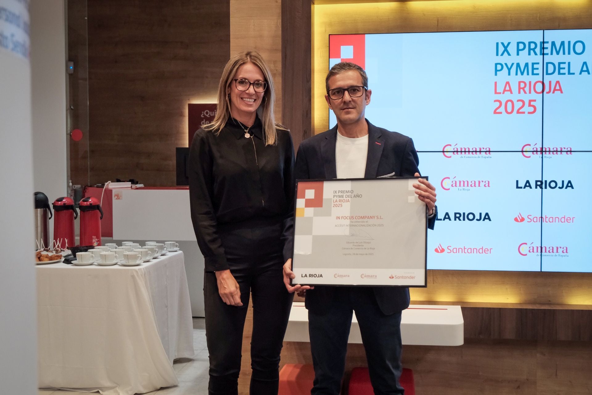 Miguel García Marrodán, de In Focus Company, recogió el premio la internacionalización.