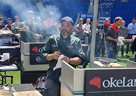 Sergio Soto, en el Concurso Maestro Parrillero de 2025 celebrado en el Reale Arena de San Sebastián.
