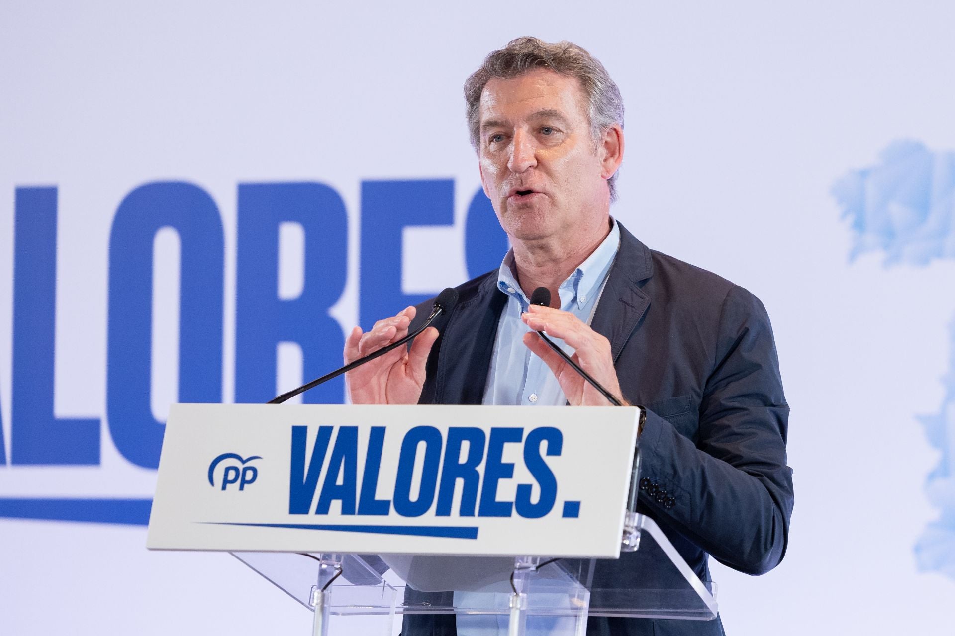 Imágenes de la visita del líder del PP a Logroño