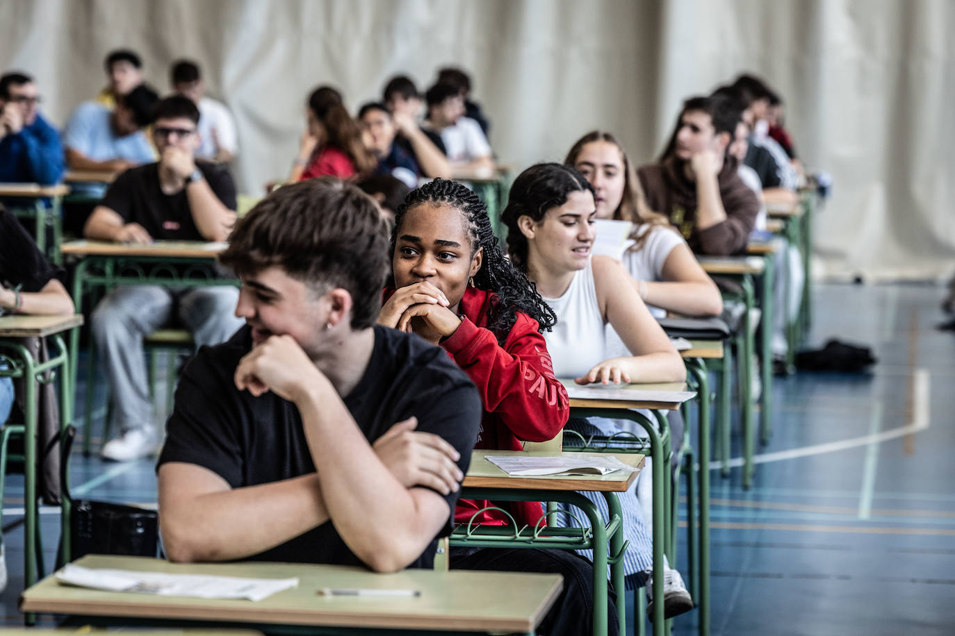 Las imágenes del primer día de la PAU en la UR