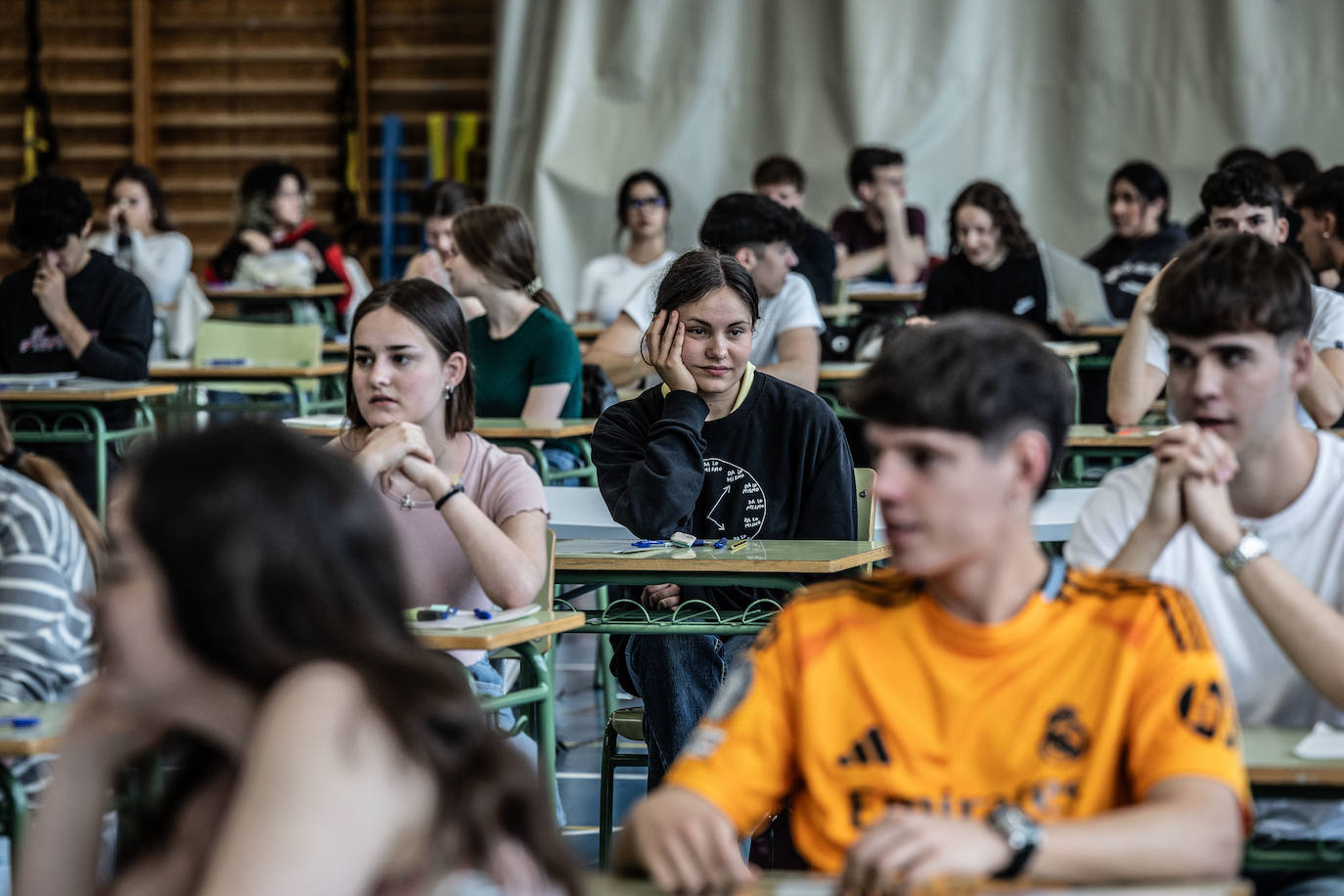 Las imágenes del primer día de la PAU en la UR