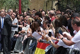 El Rey, en Haro este jueves.