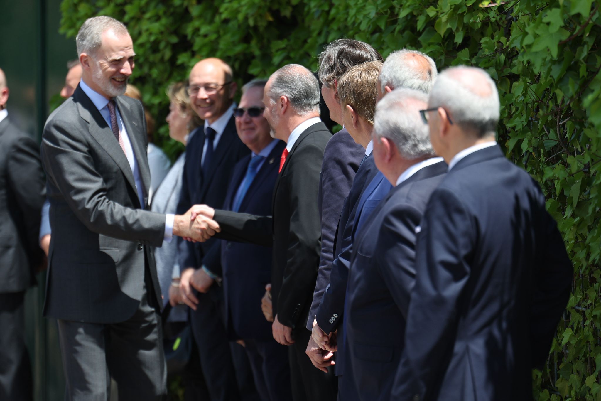 Las imágenes de la visita del Rey a Marqués de Riscal