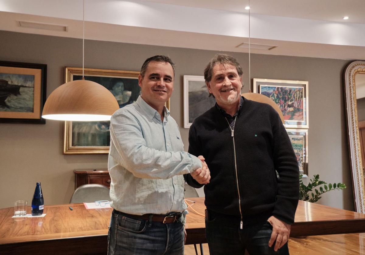Gustavo Sáenz y Raúl Ruiz, el día que unieron sus candidaturas.
