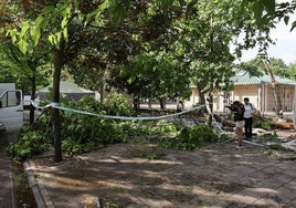 Viento y granizo castigan Navarrete y arruinan el final de las fiestas en Logroño