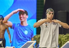 Iván Martínez se prepara para competir en los Campeonatos de España.