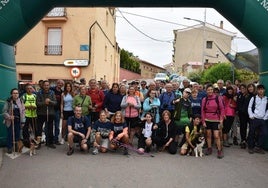 Salida de la marcha de Tudelilla junto a la Plaza del Pilar.