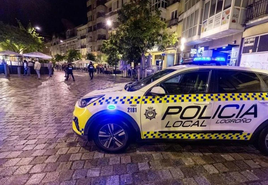 Patrulla de la Policía Local de Logroño.