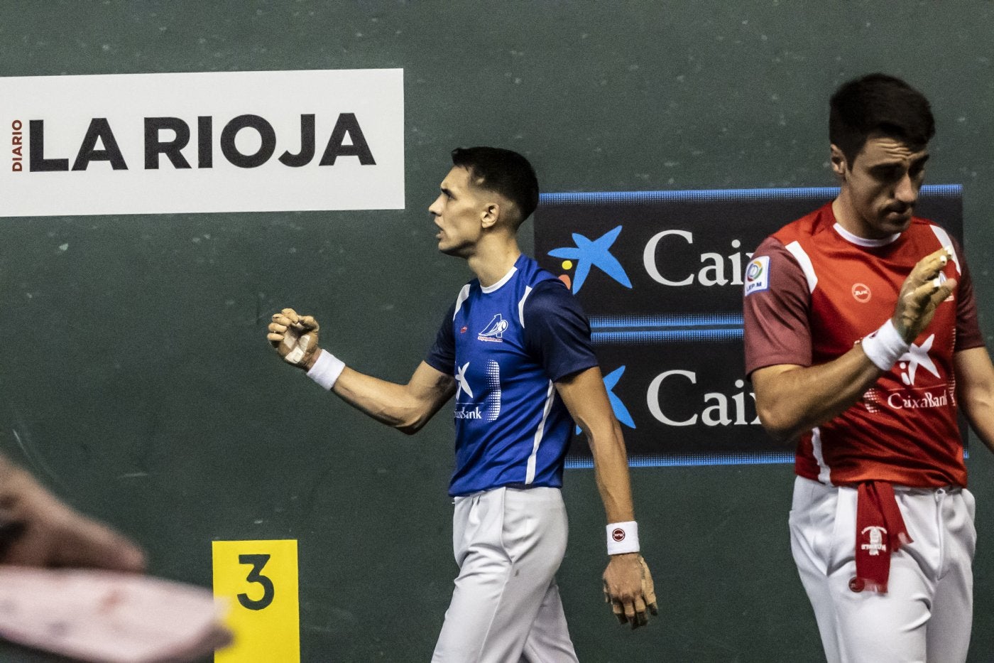 Javi Zabala celebra un tanto ganado.