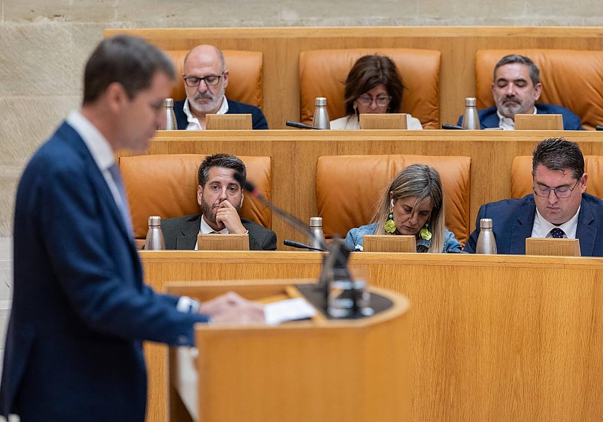 Gonzalo Capellán, durante su intervención en el Debate sobre el Estado de la Región del pasado año.