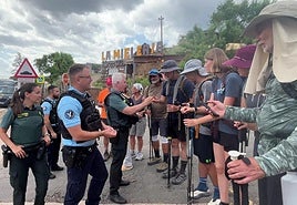 Guardia Civil y Gendarmería Francesa, juntos en La Rioja para proteger a los peregrinos