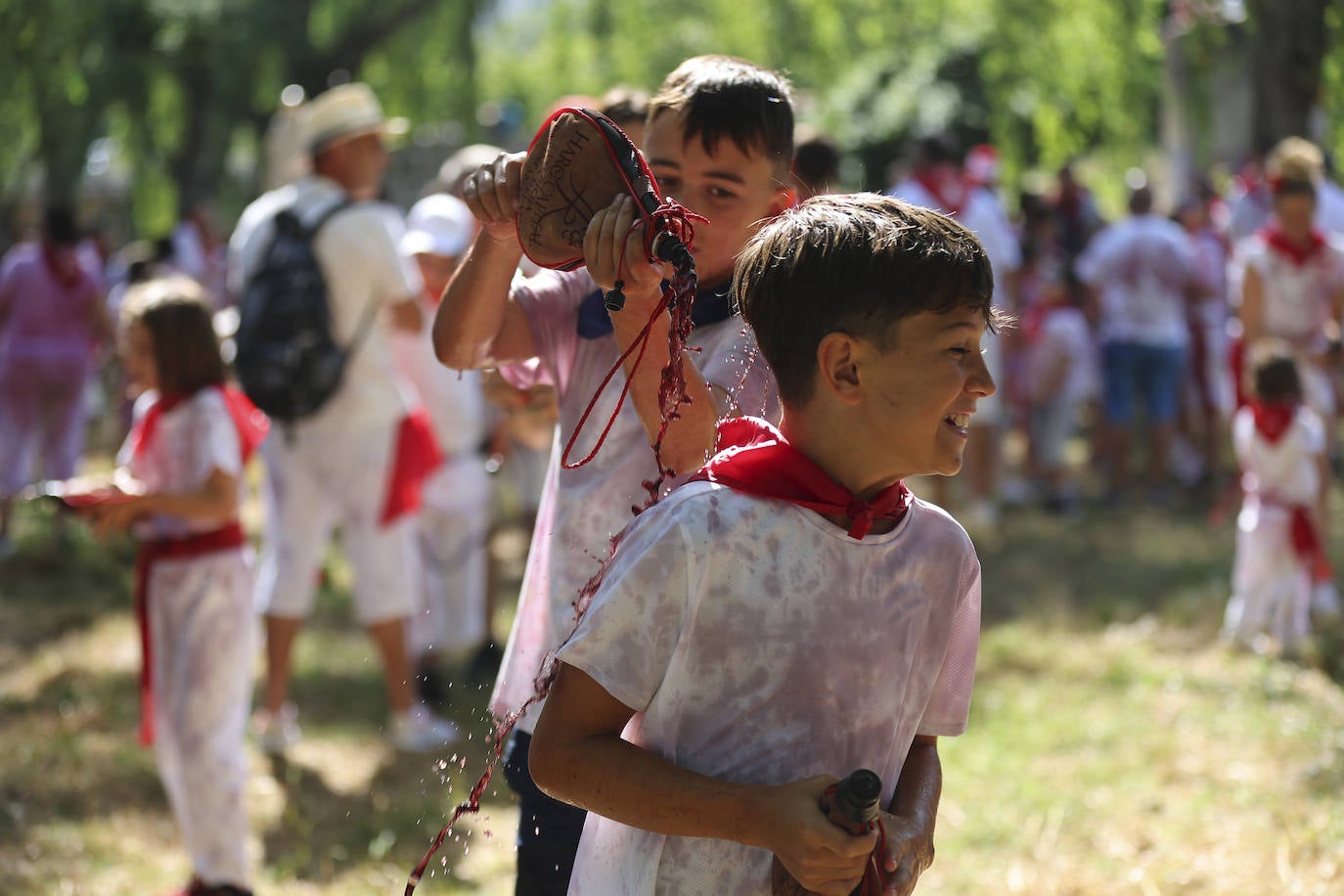 Las imágenes de la Batalla del Vino Infantil de Haro