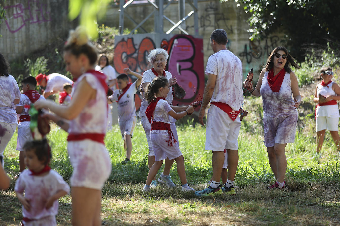 Las imágenes de la Batalla del Vino Infantil de Haro