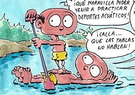 Los deportes acuáticos, según Tris