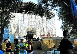 El escenario principal de Holika, desde el 'backstage'.