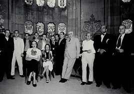 Barriobero (en el centro), al frente de la Oficina Jurídica de la República.