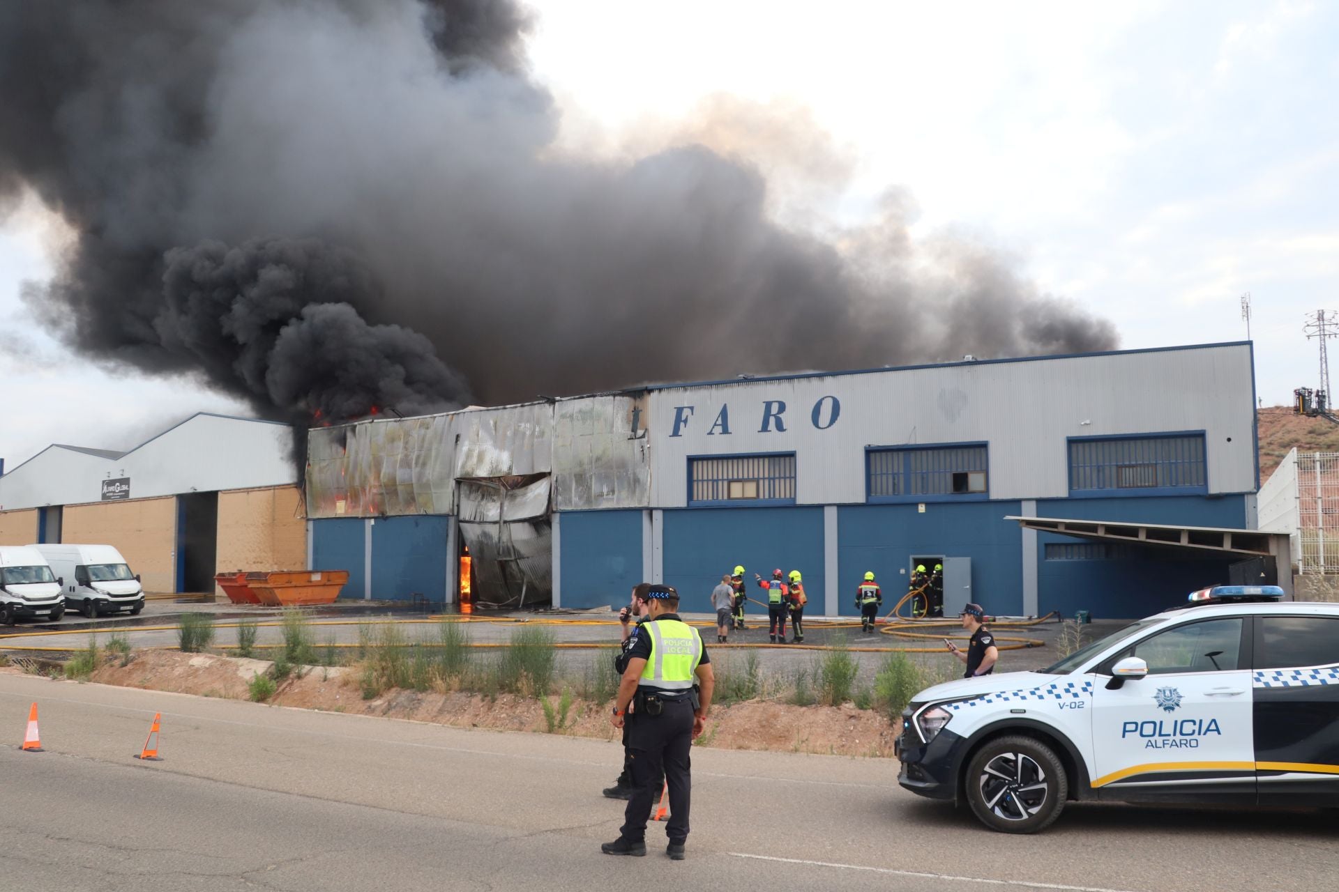 Las imágenes del incendio en Sillalfaro