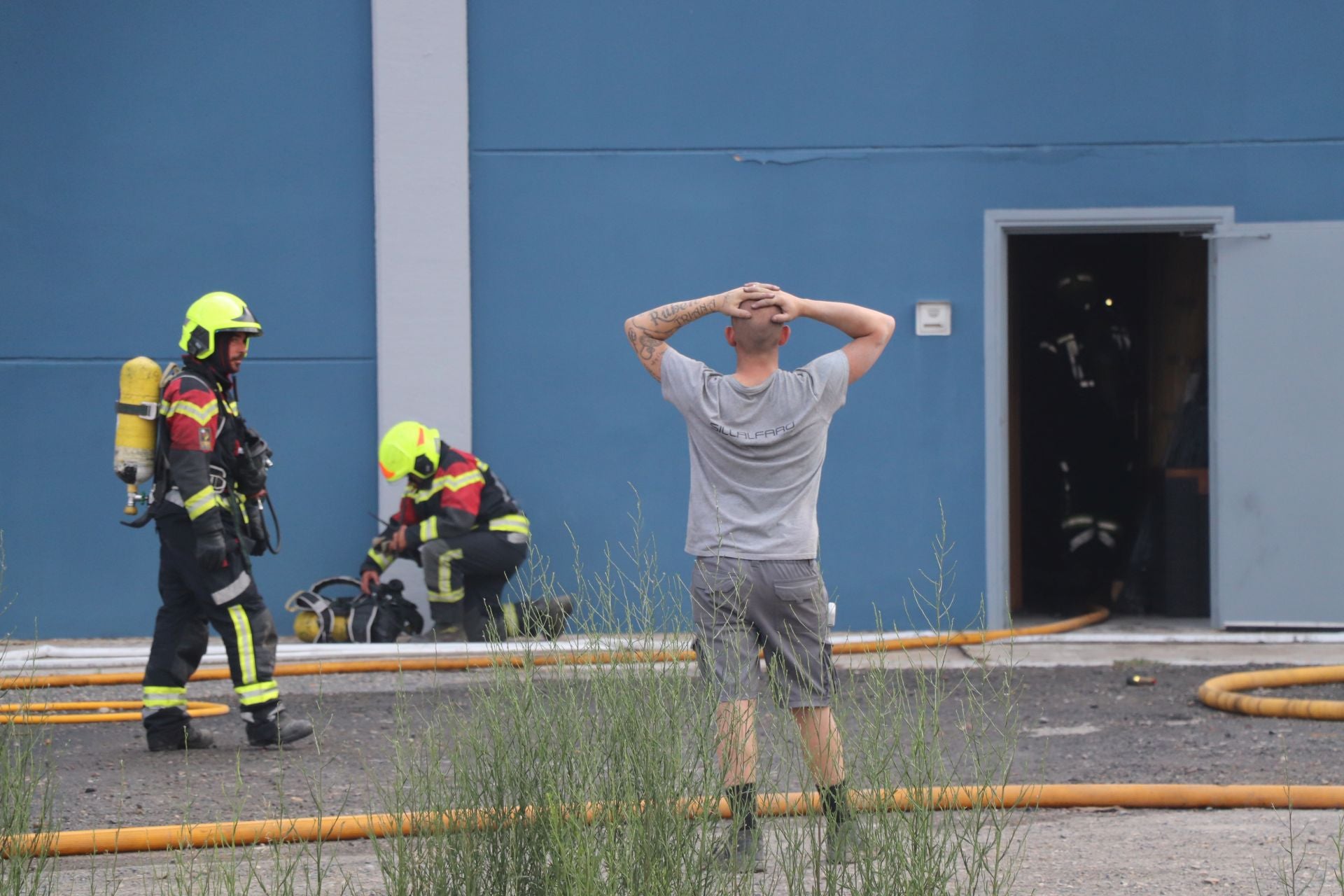 Las imágenes del incendio en Sillalfaro