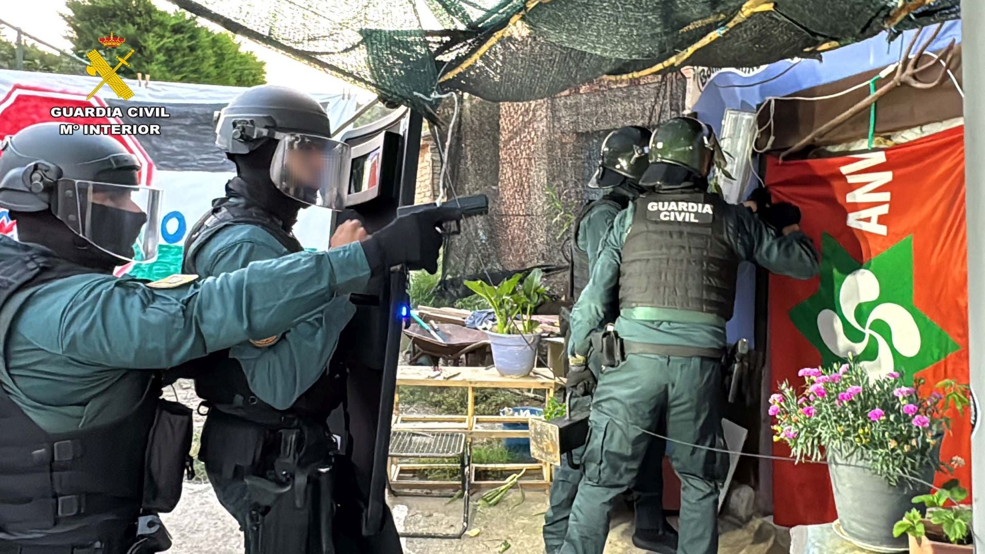 Las imágenes de la operación antidroga en Alcanadre