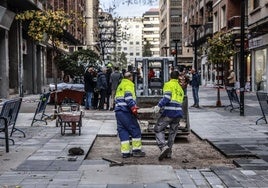 Trabajos ejecutados por razones de seguridad a finales de 2023 ya con el nuevo equipo de gobierno.