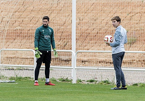 Javi García, a la derecha, trabaja con Álex Daza. Esta temporada seguirán juntos.