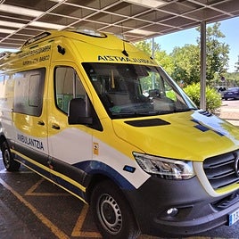 Imagen de la salida de Urgencias del Hospital San Pedro de Logroño