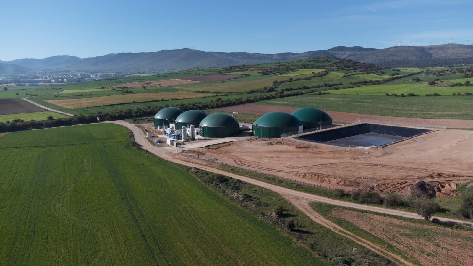 Imagen de la planta de biogás de Ólvega, enSoria, en una imagen tomada en 2023