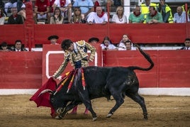 El novillero Fabio Jiménez, en la feria del año pasado.