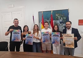 El concejal de Juventud, con representantes de Ajuca, Actiba y Club Taurino de Calahorra.