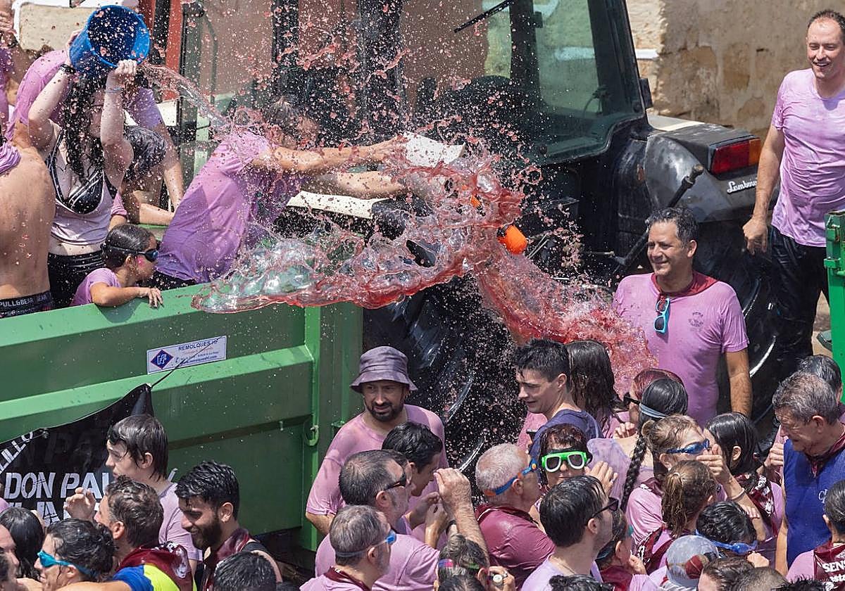 Celebración de la Batalla del Clarete en la edición del año pasado.