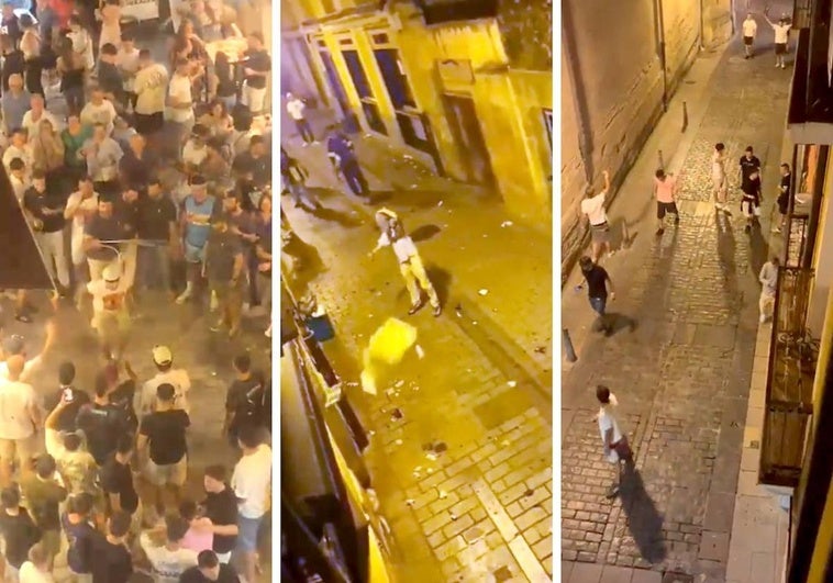 Imágenes de actitudes incívicas en el Casco Antiguo de Logroño