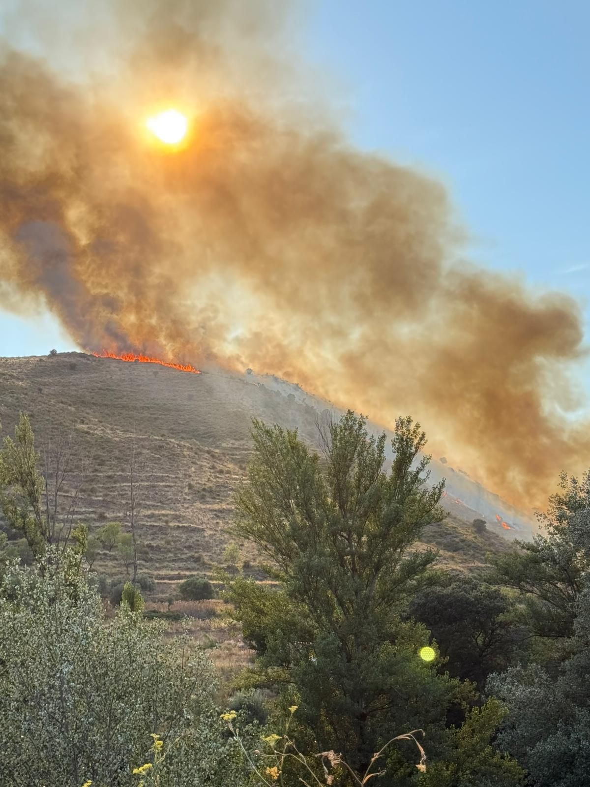 Las imágenes del incendio de Cornago